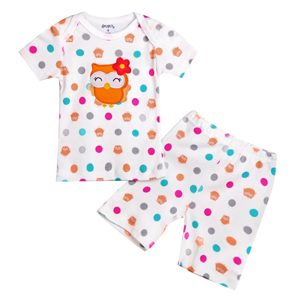 2 шт./комплект Детские хлопковые футболки с коротким рукавом и шорты | Детская