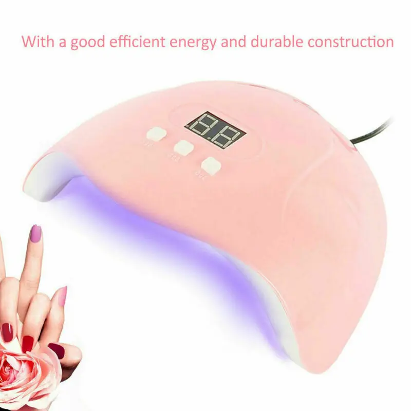 54 Вт Светодиодный УФ-светильник для сушки ногтей лампа отверждения гель-лака