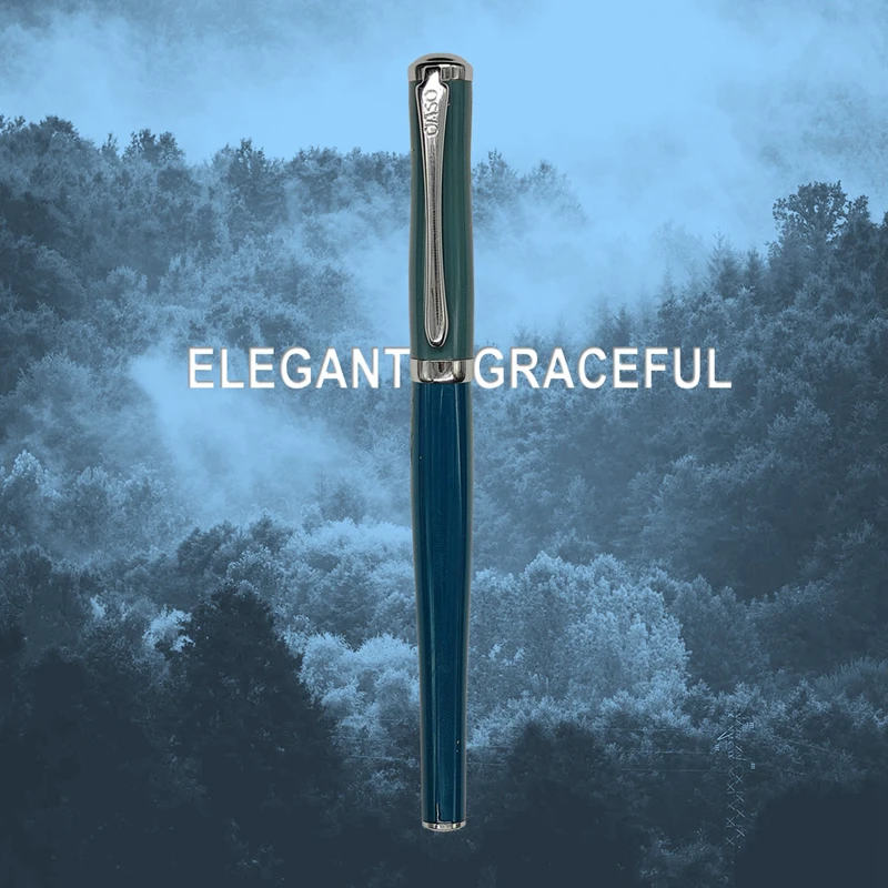 Ручка перьевая для письма металлическая с чернилами школы и офиса | Канцтовары