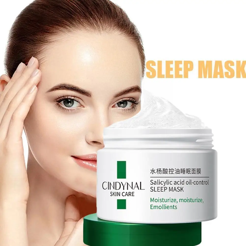 

Salicylic Acid Acne Face Cream Mask Moisturizes and Face Mask Oil with Control No-wash Care a Skin Shrink Pores Sleep B5Q0