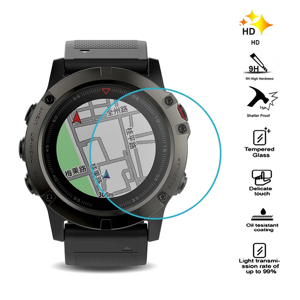 Защитное закаленное стекло Gosear 9H для смартфонов Garmin Fenix 5 5S S Fenix5 Fenix5S S|film for glass|film