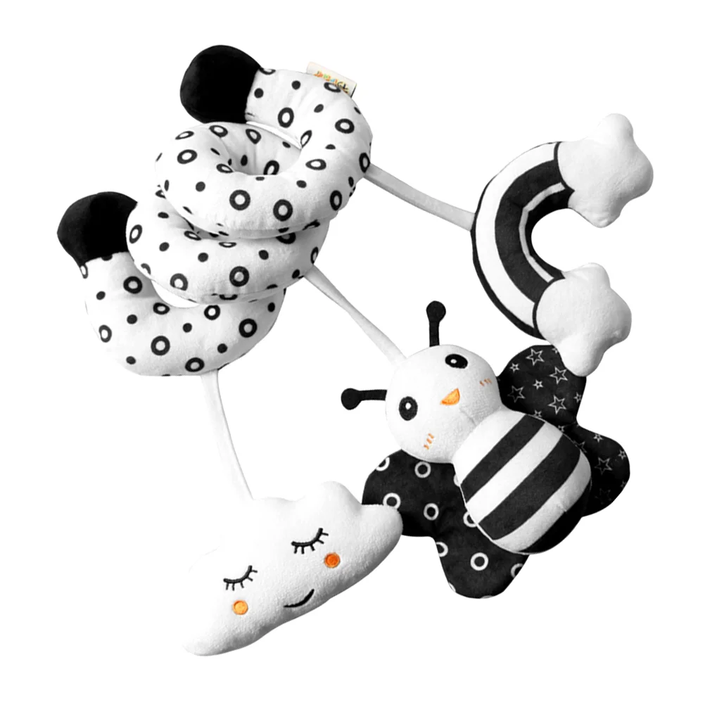 

1Pc Cartoon Stroller Infant Bed Spiral Rattle Crib Plush Hanging