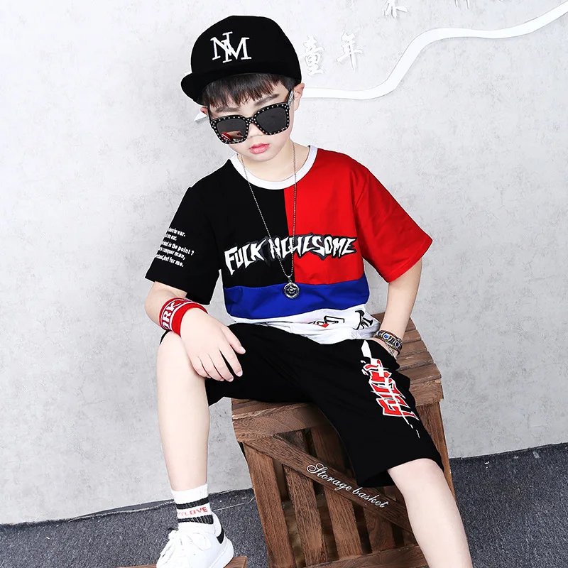 2019 летний комплект одежды для маленьких девочек мальчиков Повседневный