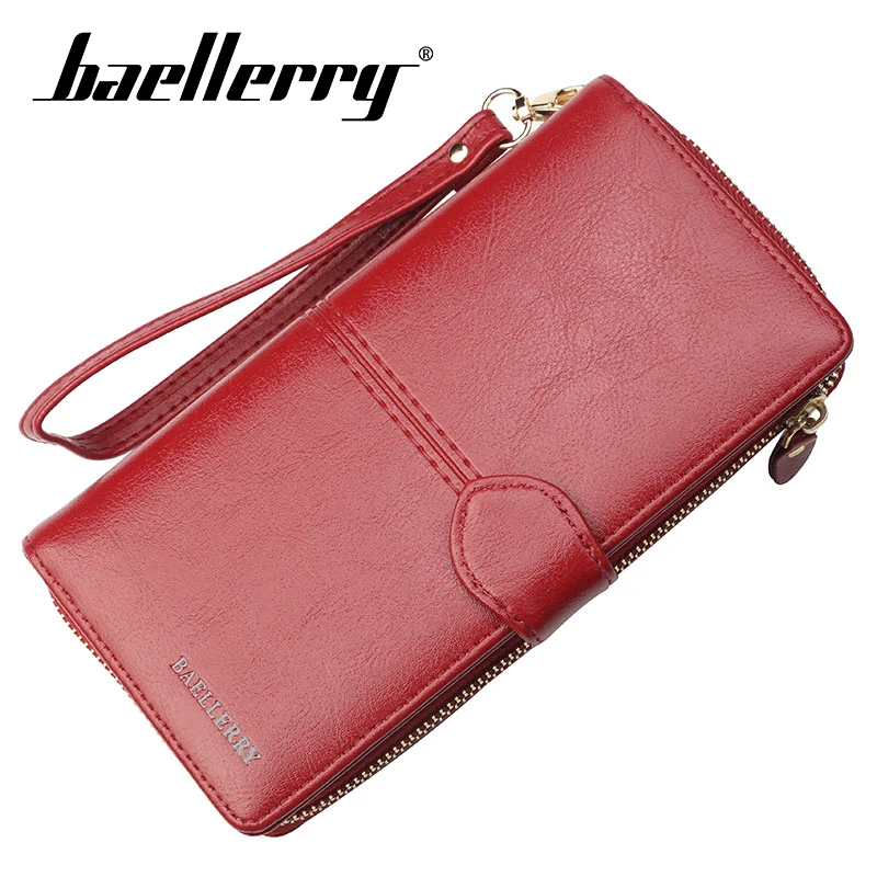 Женский Длинный кошелек с застежкой молнией и застежкой|Женские кошельки| |