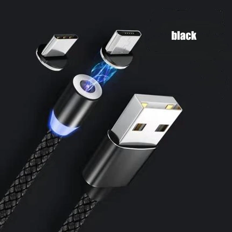 Магнитный USB кабель для зарядки и передачи данных для type-C IOS iPhone Android Micro USB кабель для быстрой зарядки и синхронизации данных для смартфонов
