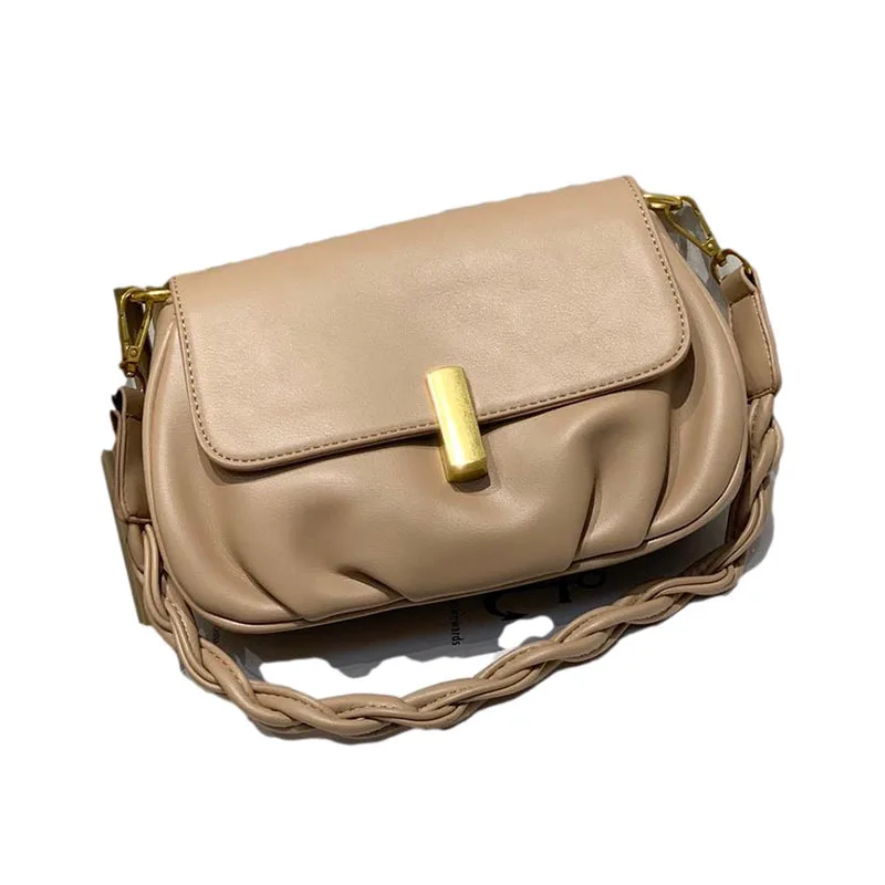 

2020 new handbags fashion fold small square bag shoulder messenger bag net red envelope