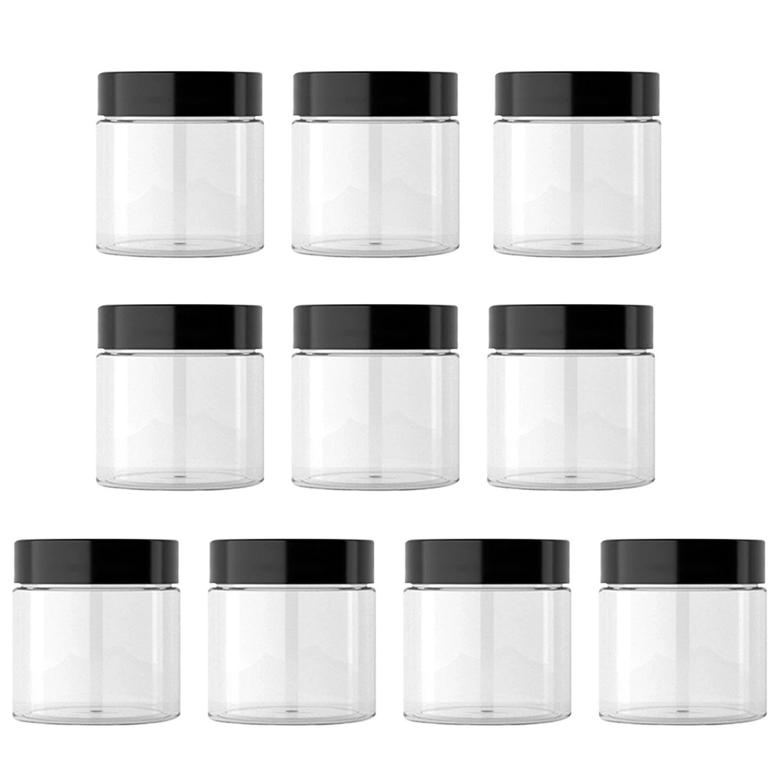 

10pcs/pack Cosmetic Container 50ml Capacity Lotion Face Cream Storage Travel Jar Cosmetic packaging box Bottling
