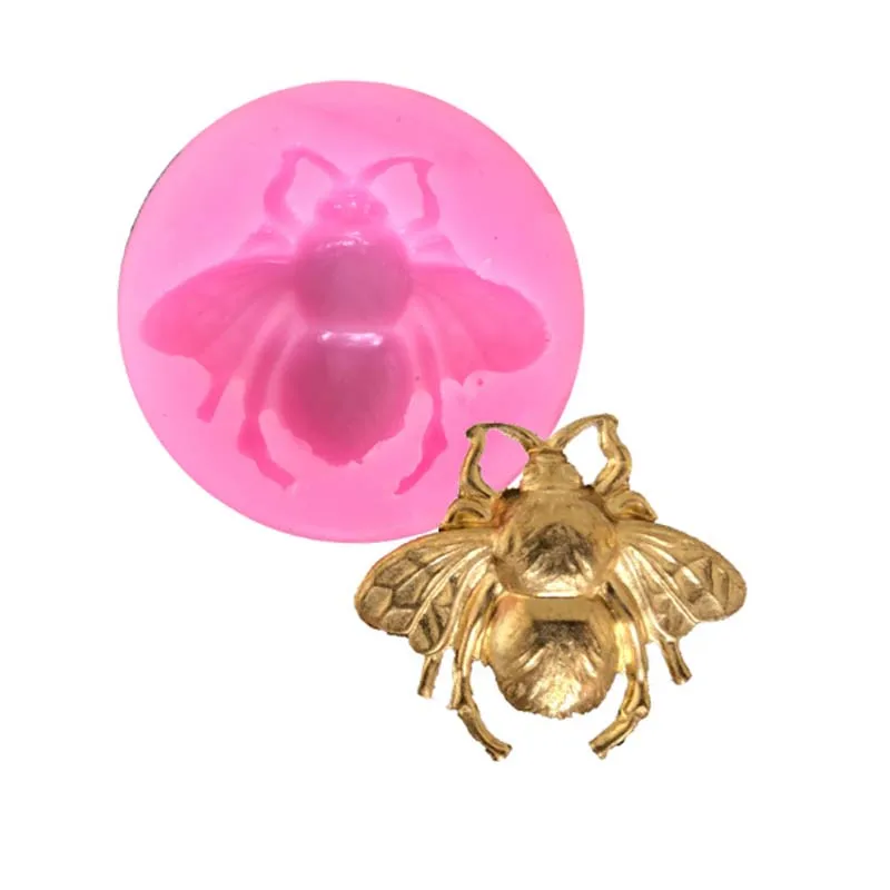 

Bee Insect Shape Silicone Mold Fondant Cake Decorating Tools Chocolate Cupcake Baking Gumpaste Mold