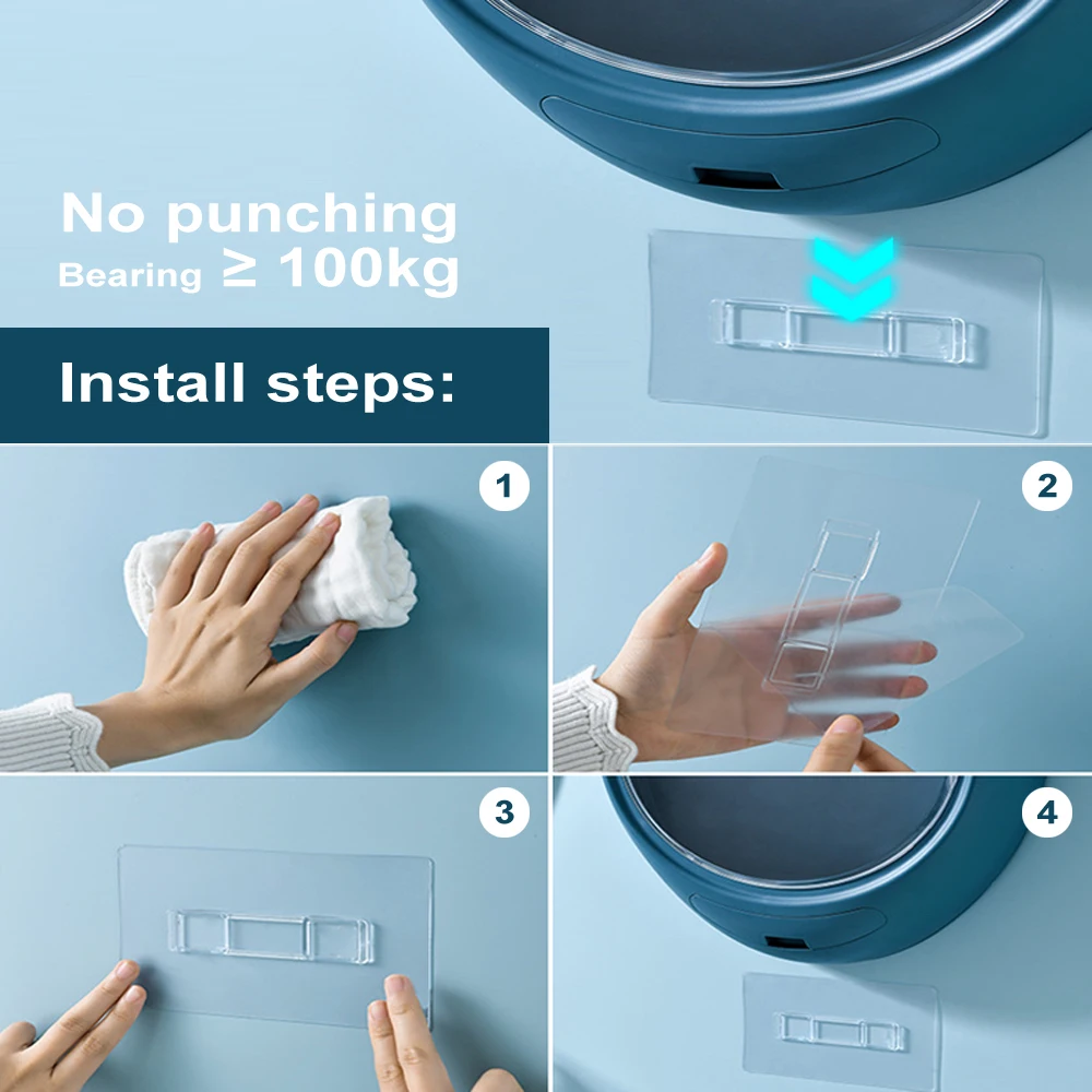 Отверстие без настенный макияж организатор ящик Косметика ювелирные изделия Лак