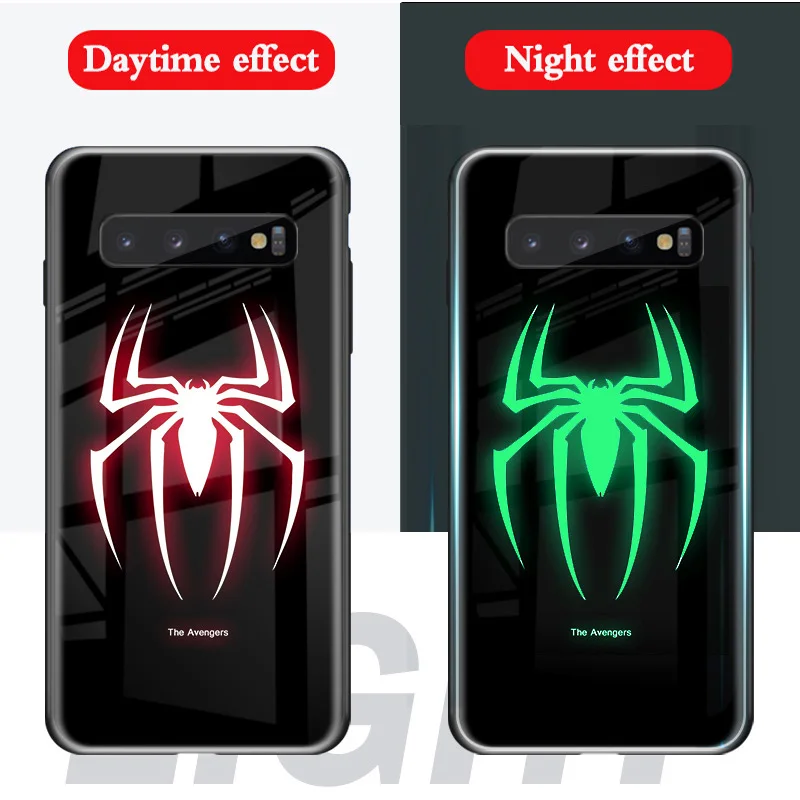 016 Чудо-яд чехол в виде светящегося стекла для samsung Galaxy S10 S9 S8 PLUS Мстители задняя крышка для Galaxy Note 10 Pro 9 8 чехол для телефона - Цвет: 016