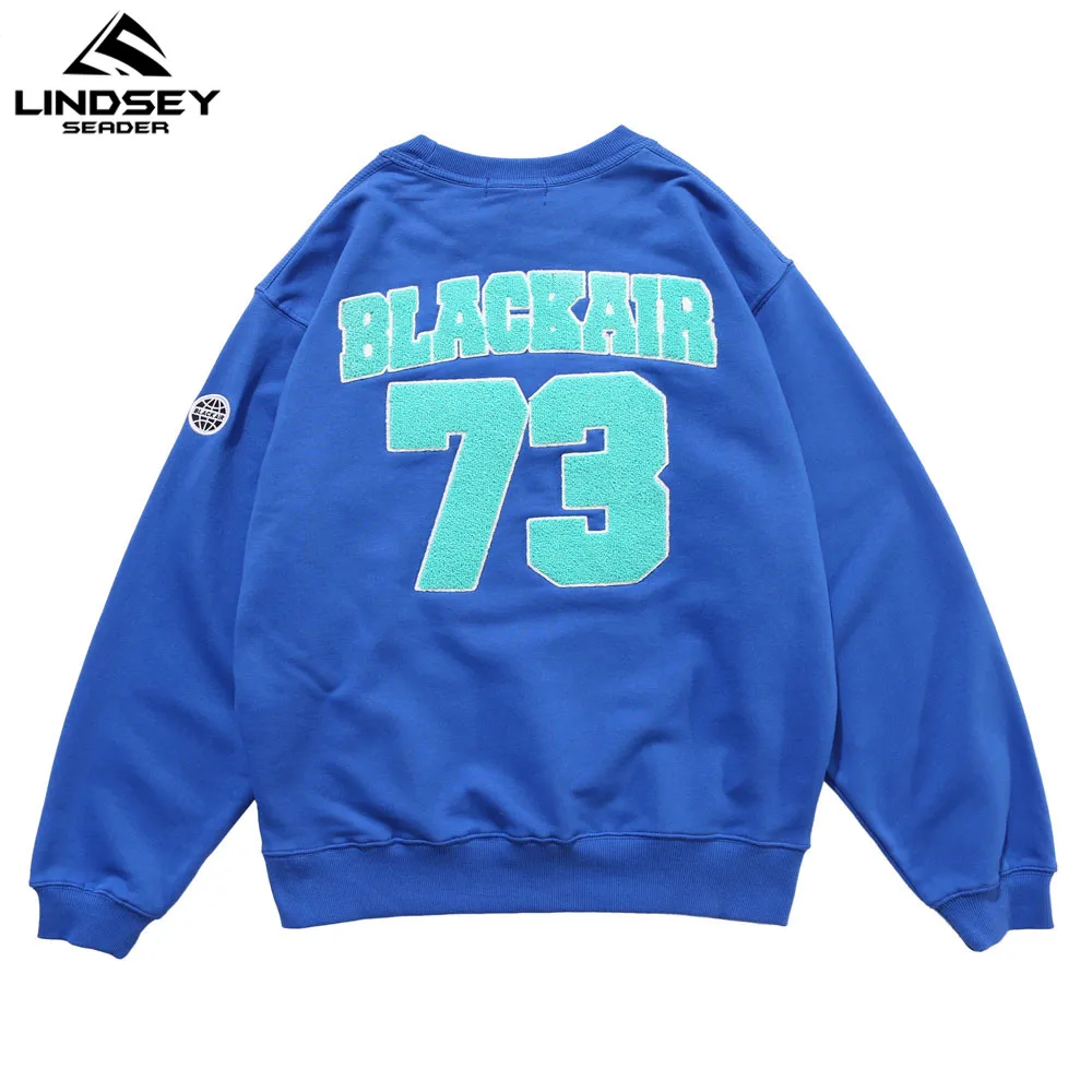 Линдси сидер стекающая вышивка цифры принт флисовые свитера пуловер толстовки