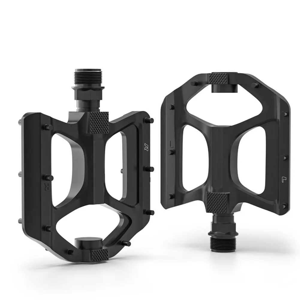 

Bike Bearing Pedal Ultralight Non-Slip Bicycle Flat Platform Pedals with LED Warning Light for Road MTB Accessories