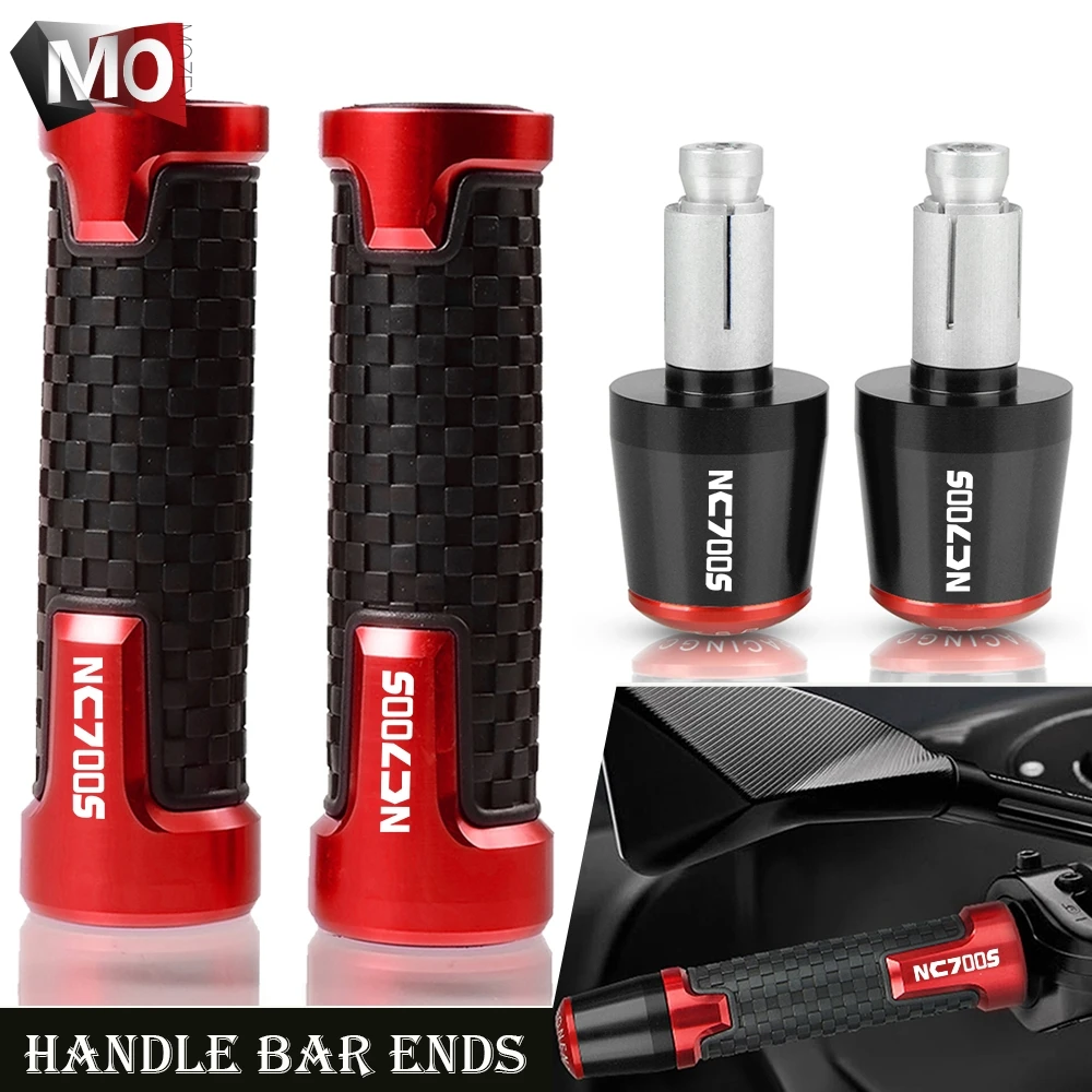 

7/8'' 22mm Motorcycle handlebar grip end handle grip Cover For Honda NC700S NC700 S NC700 NC 700 S 2012-2021 2020 2019 2018 2016