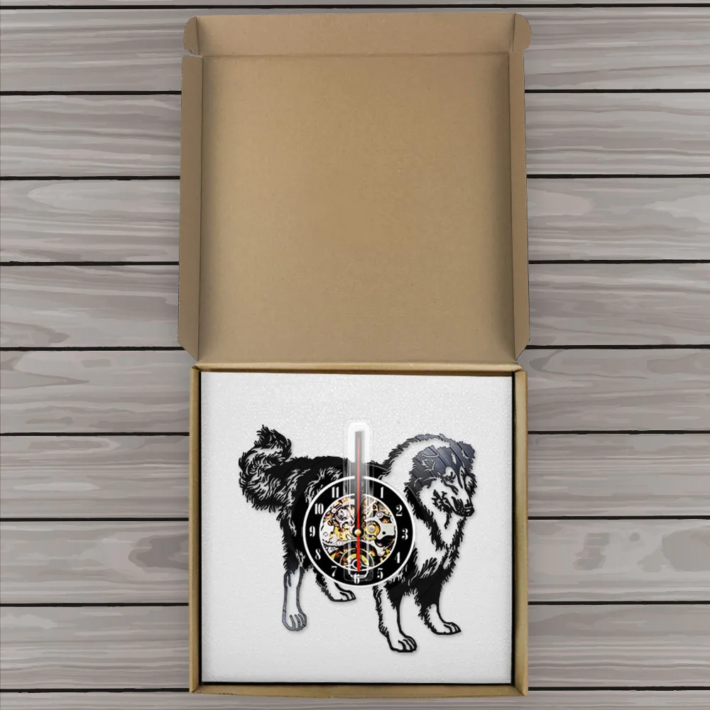 Настенные часы Schnauzer с изображением собаки виниловая пластина грубый колли клуб