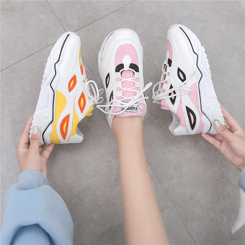Новинка 2020 года Кроссовки на толстой подошве Спортивная обувь Сезон весна лето