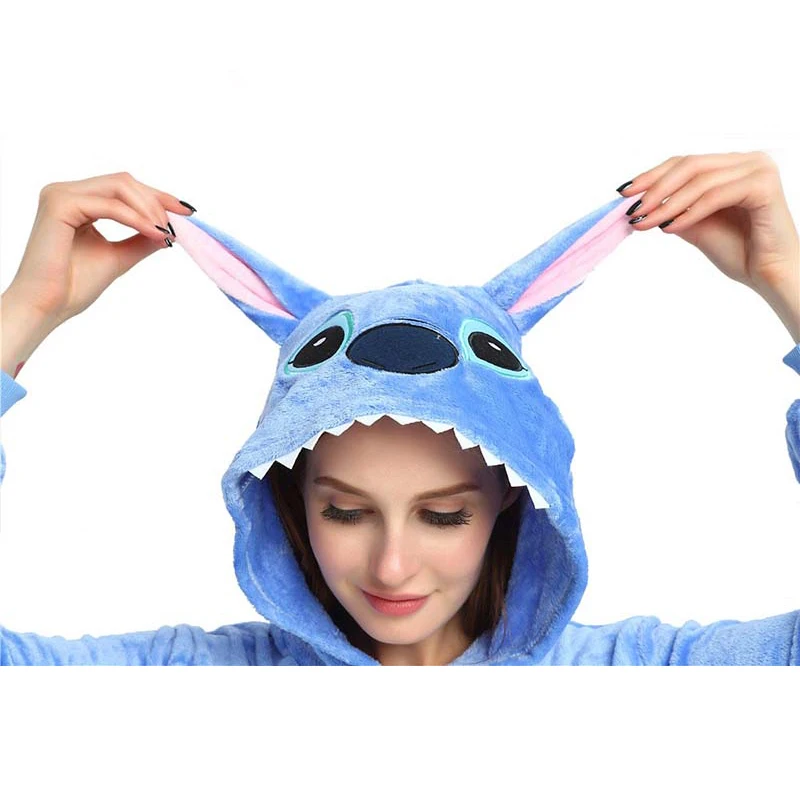 Пижама для взрослых Стич животное единорог женщин мужчин пара зимняя набор