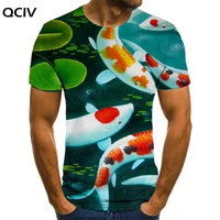 qciv fish t shirt men animal t shirts 3d flower tshirts casual romantic funny t shirts short sleeve hip hop cool streetwear tops