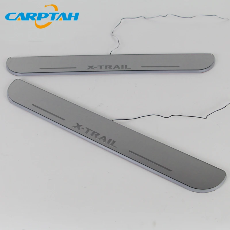 Trim Pedal Car Exterior Parts LED Door Sill Scuff Plate Pathway Dynamic Streamer light For Nissan X-trail T32 2013 - 2018 2019 | Автомобили