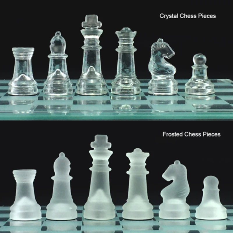 

Chessman Chess Game International Chess Glass Chess Piece Non Folding Checkerboard Ornament