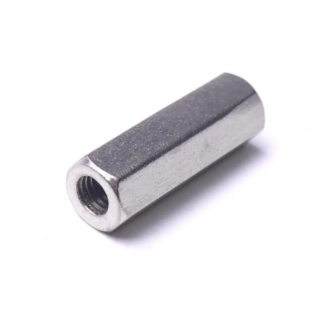 1 шт. длинные шестигранные гайки из нержавеющей стали без заусенцев M6/M8 винты с
