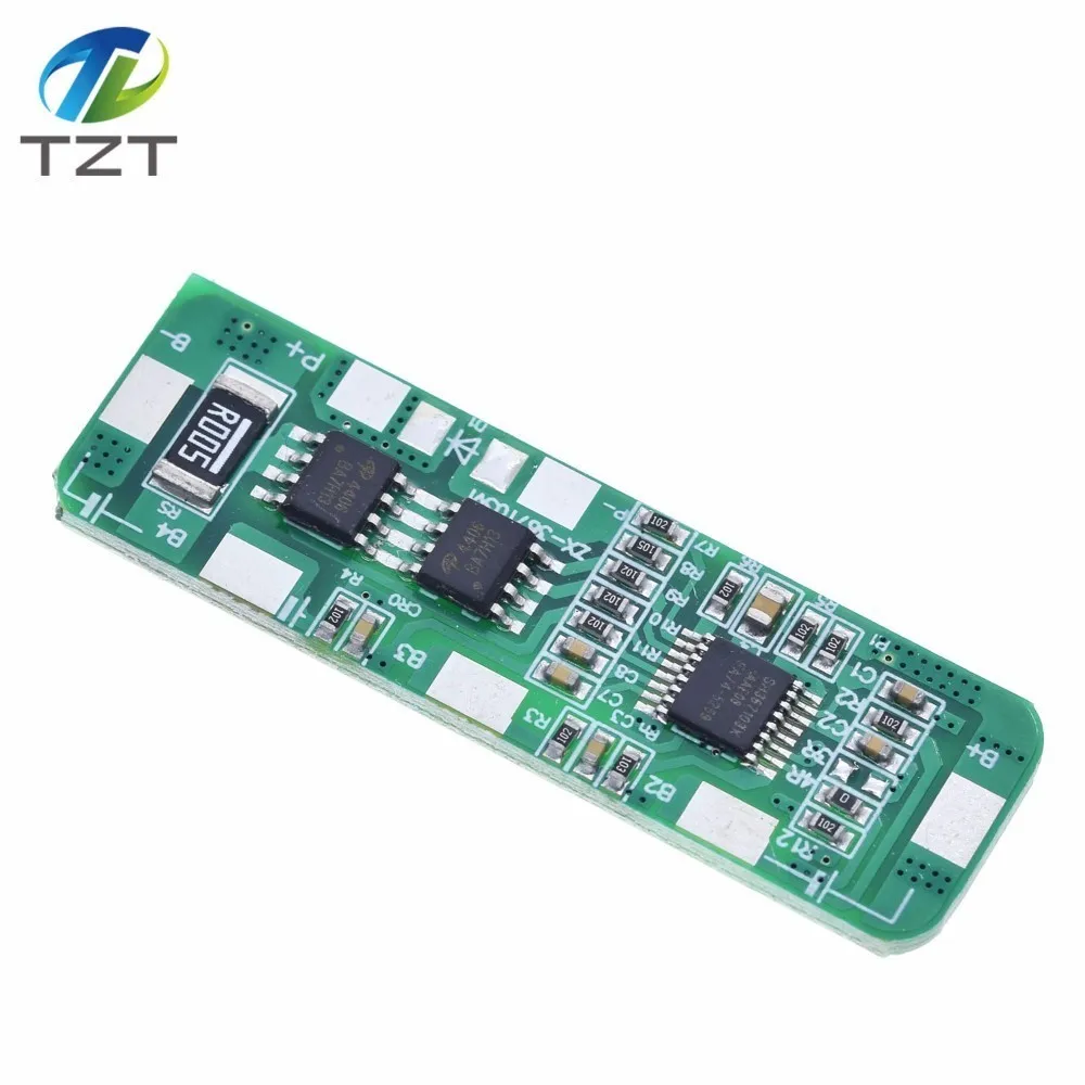 Защитная плата управления 4A-5A PCB BMS для 4 упаковок литий-ионный аккумулятор 18650