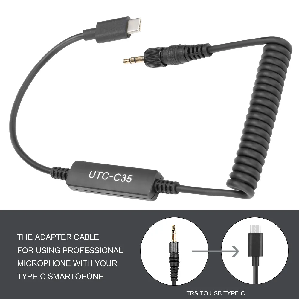 Saramonic UTC-C35 ТРС для Тип-C микрофонный кабель аудио адаптер использования Uwmic9 UwMic15