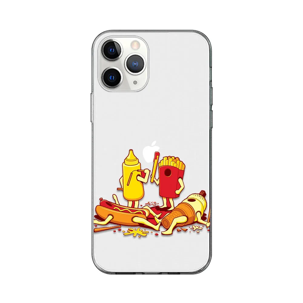 

Pizza Cake Case For iPhone 12 11 Pro Max Back for iPhone 12 Pro X XR XS MAX 7 8 6 S Plus 5S SE 2020 Soft Silicon TPU Phone Funda