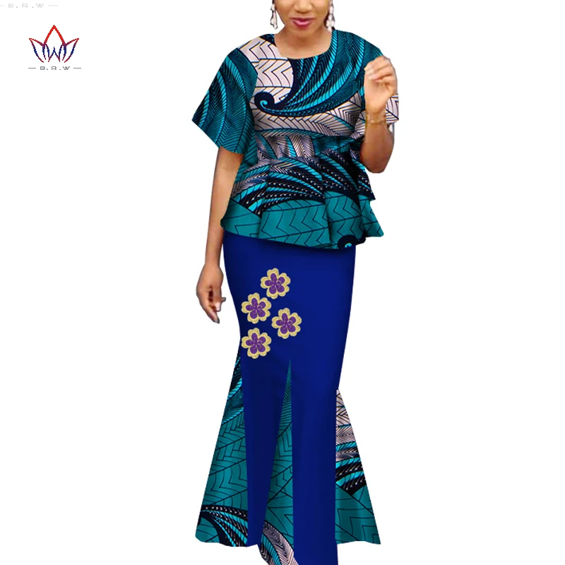 Традиционная африканская одежда базин богатые платья с головным платком