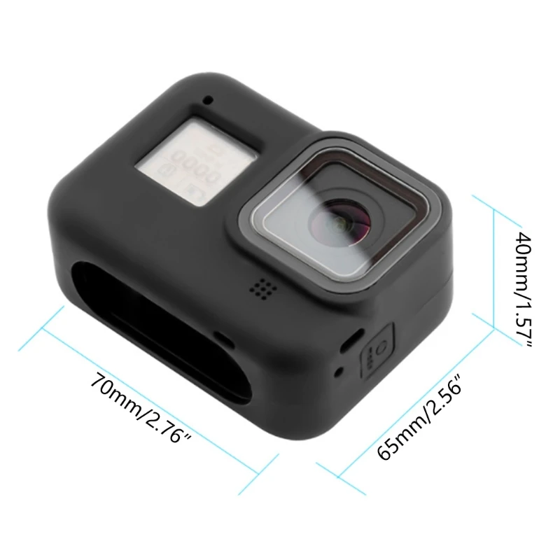 

Silicone Protective Cover Compatible for Gopro9 Anti-fall Anti-lost Sleeve Housing Case Frame with Drawstring Accessory