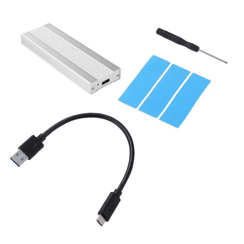 10GbpS GEN2 USB3.1 M.2 NVME Aluminium HDD Enclosure Mobile hard disk portable Box ASM2362 Type C USB 3.1 PCIE SSD M2 Case | Компьютеры и