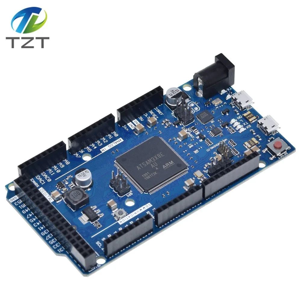 Официальный Совместимость из-за R3 доска SAM3X8E 32-битный ARM Cortex-M3/Mega2560 R3 Duemilanove 2013 для Arduino DUE плата с кабелем