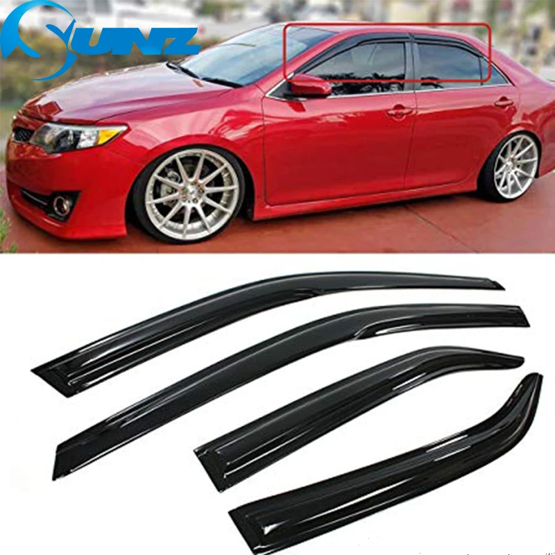Оконный козырек Дефлектор Дождь гвардии для Toyota CAMRY Седан 2012 2013 Окно Дождь протектор SUNZ