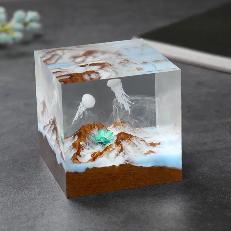 1 шт. DIY искусственный горный пик сандалового дерева твердой древесины