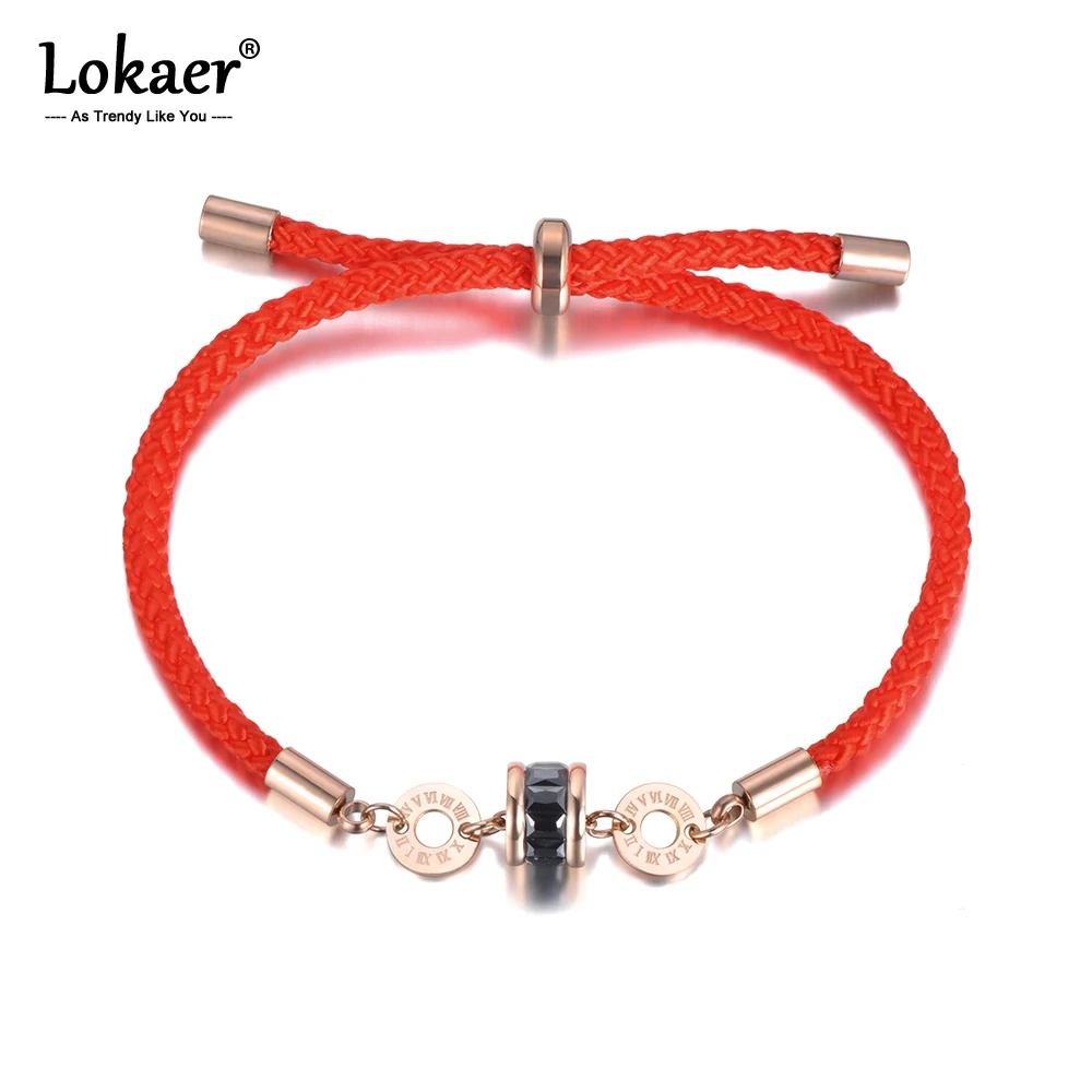 Женский браслет с римскими цифрами Lokaer классический из нержавеющей стали белыми