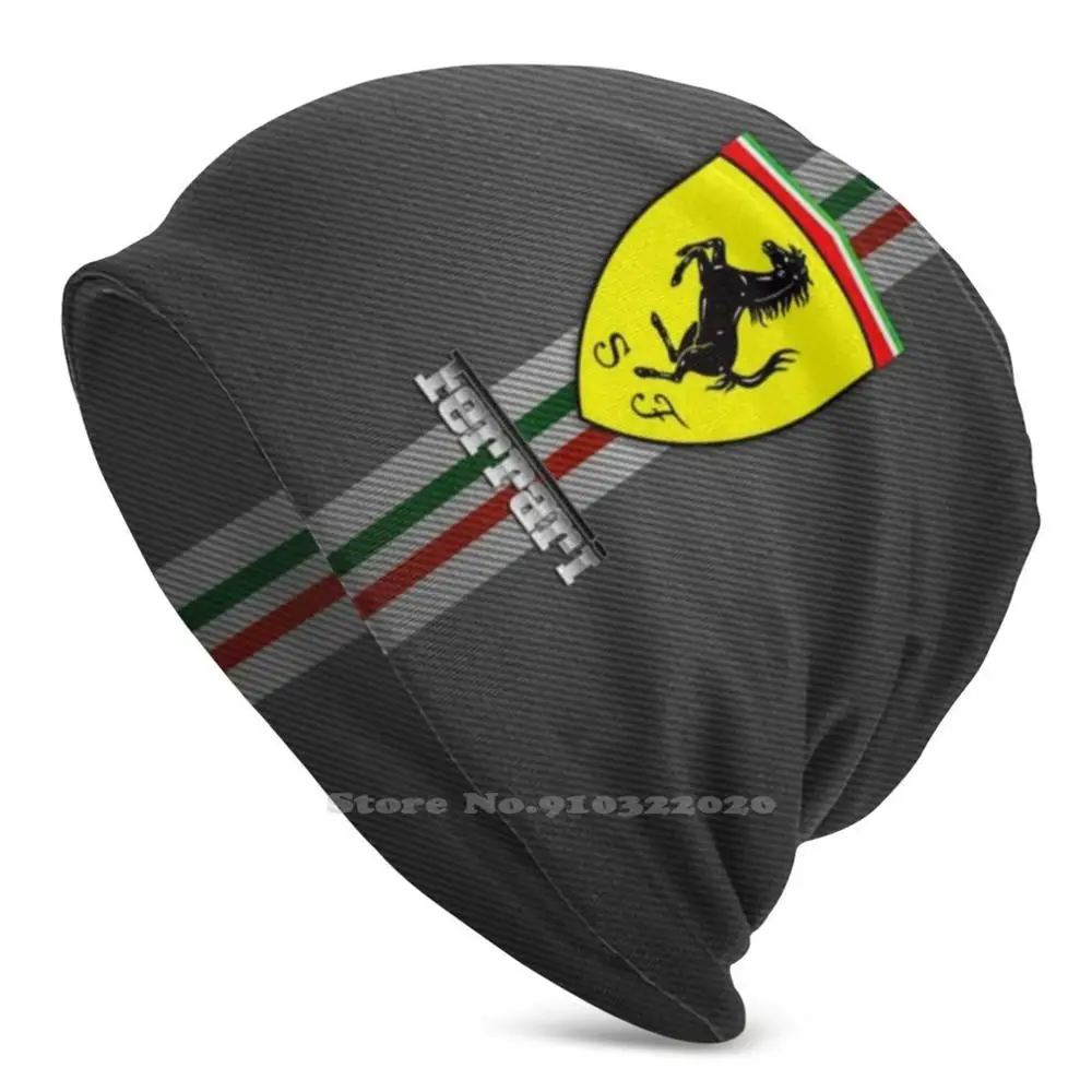 

Carbon Fiber Beanie Autumn Winter Warm Hat Italy Italia Car Cars Flag Scuderia Carbon Fiber Scuderia Leclerc Vettel Red Black