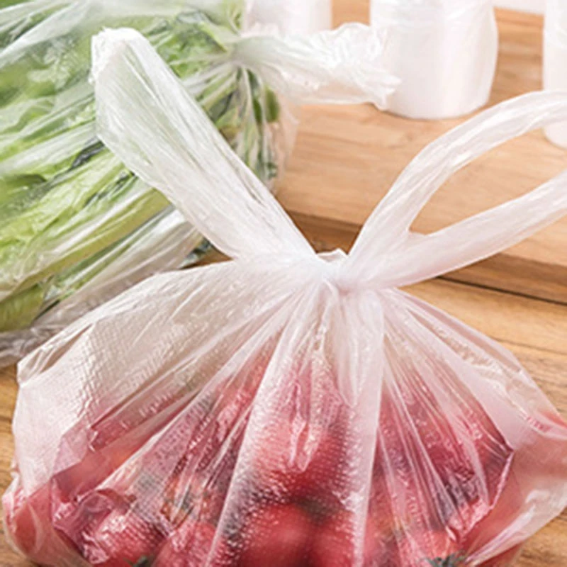 

Large 100PCS Plastic Fresh-Keeping Bags with Handle of Vacuum Food Saver Bag Food Storage Bags Keep Fresh