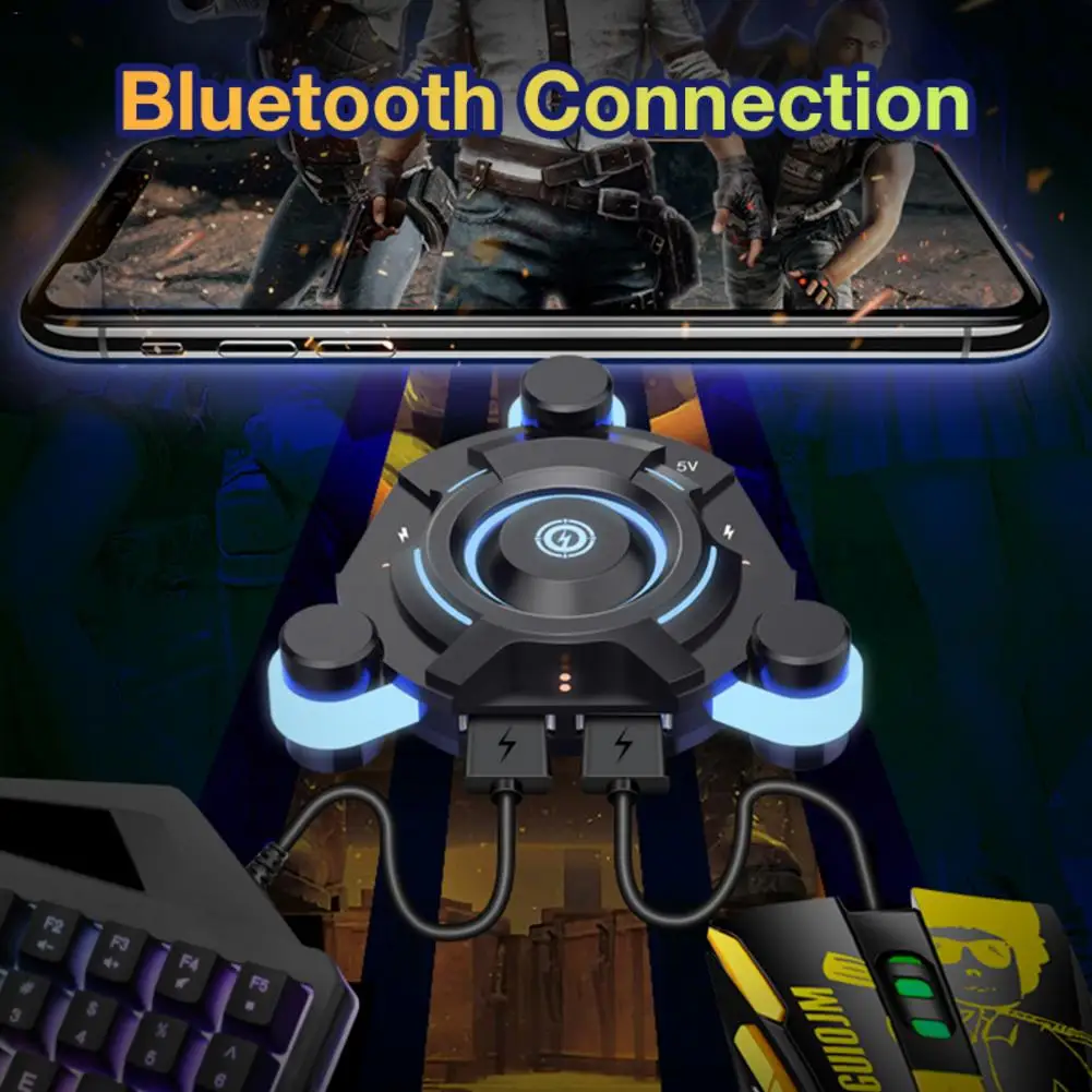 Проводная игровая клавиатура W8 переходник для мыши Bluetooth беспроводной конвертер