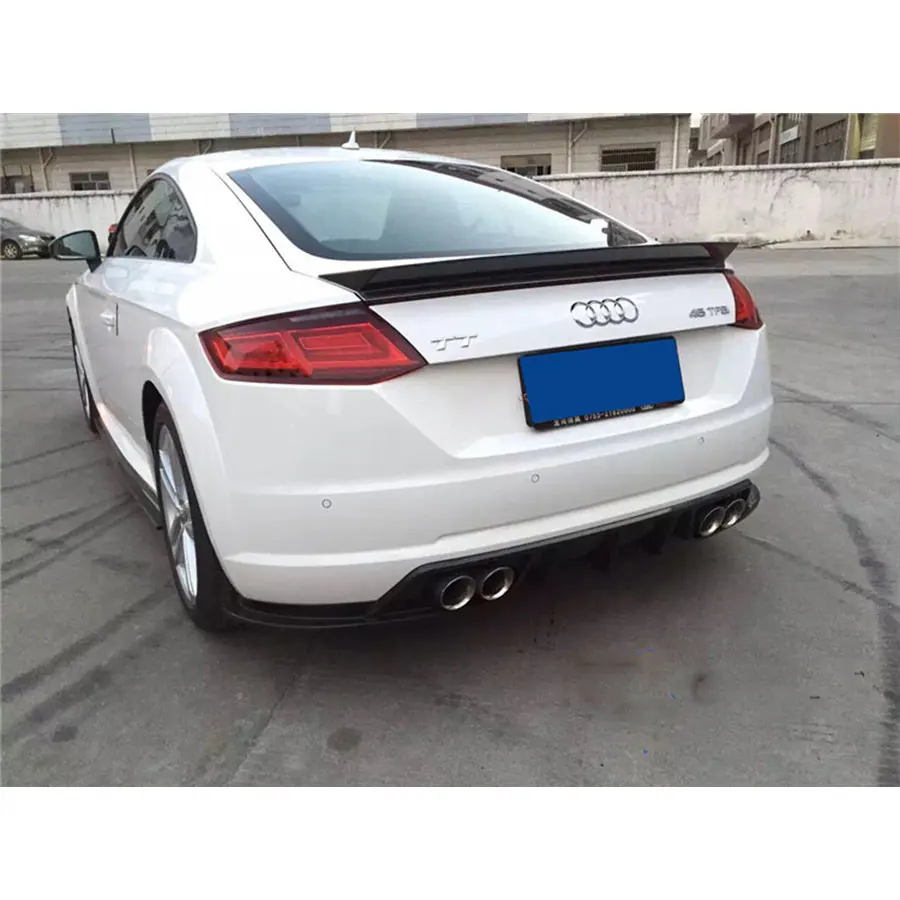 Баланс его Стиль TT TTS углеродного волокна спойлер на задний багажник крыло для Audi