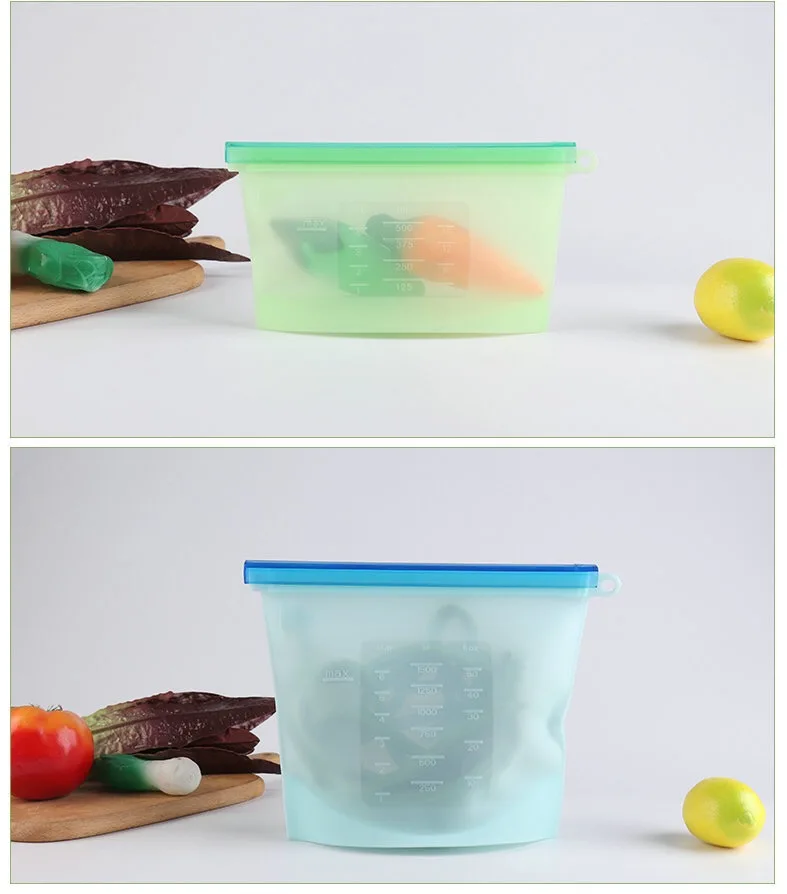 Силиконовый Пакет для хранения пищевых продуктов многоразовый пакет