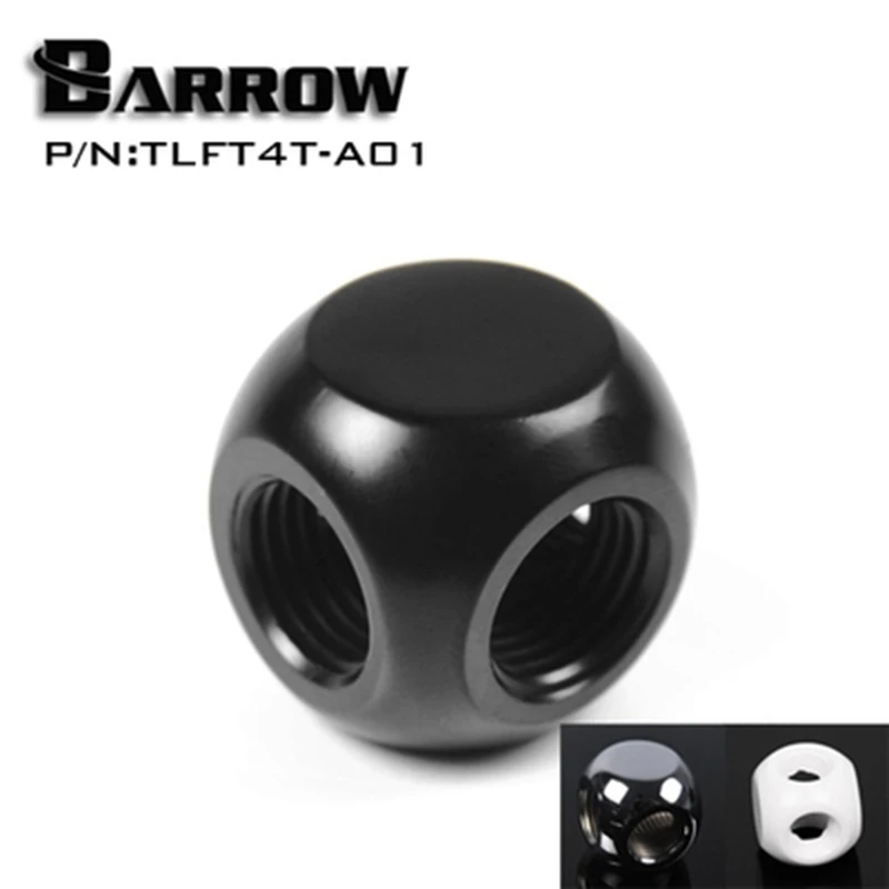 

Barrow TLFT4T-A01 G1 / 4 "X4 black white silver 4-Way cubic Adaptor seat water cooling computer accessories