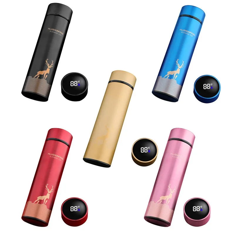 500 мл умный термос бутылка для воды светодиодный цифровой термометр пищевой чая