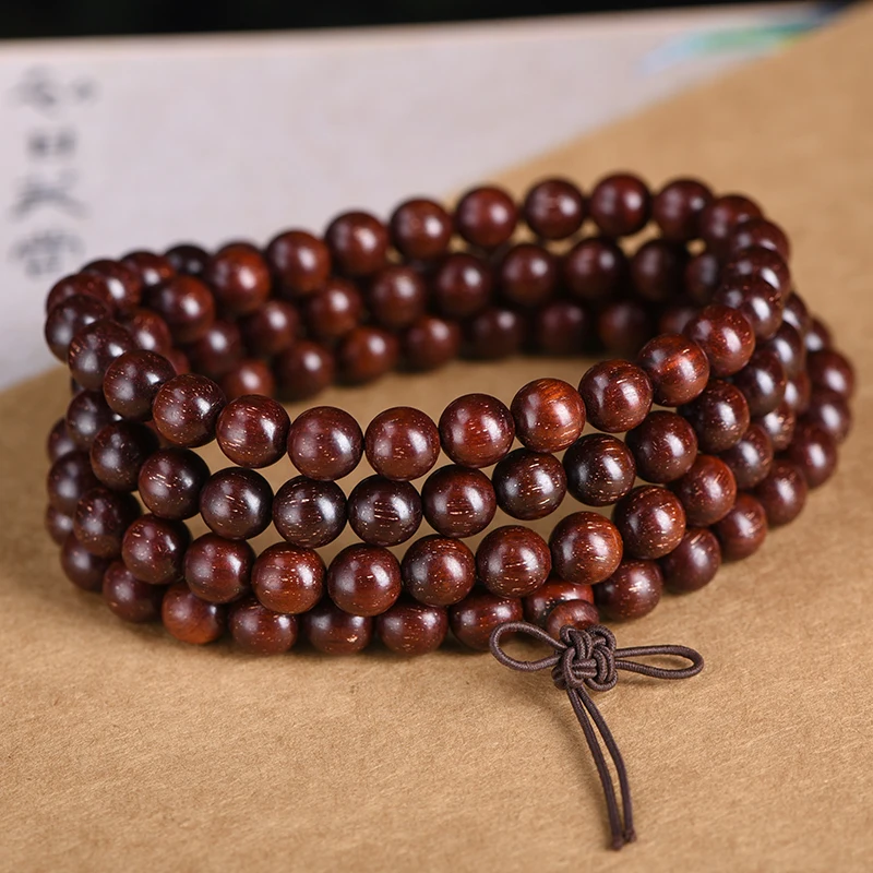 Zambia Blood Sandalwood African Red Artificial Venus 108 Beads Male and Female Models