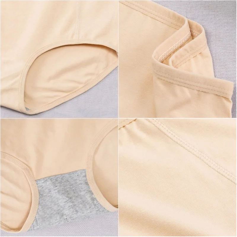 Plus size women panties cotton high waist body shaping briefs female Ultra-thin Comfortable Panties For Women | Женская одежда