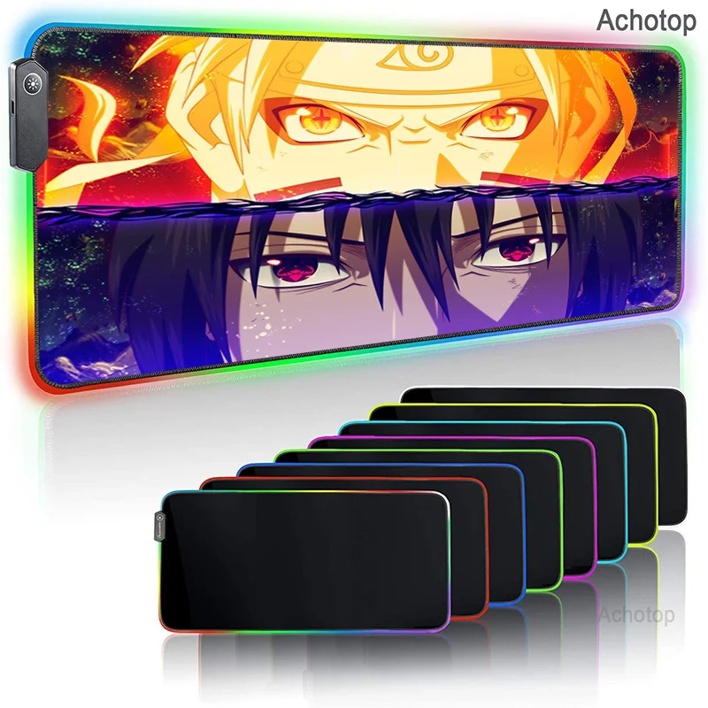 

Itachi Anime Mouse Pad Most Popular Design of Cartoon Pattern Comfortable Anti-skid Super Size Game RGB With Light XXL Mouse Pad