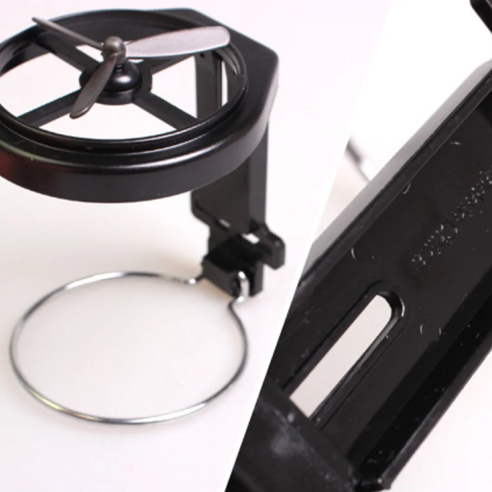 

2Pcs Car Folding Beverage Rack Car Outlet Fan Cup Holder Car Mounted Cup Black
