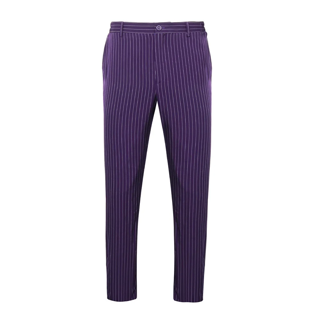 pants only Бэтмен Темный рыцарь Rise Джокер Косплей наряды верхняя одежда фиолетовый куртка брюки фильм косплей костюм Хэллоуин косплей реквизит - Color: pants only