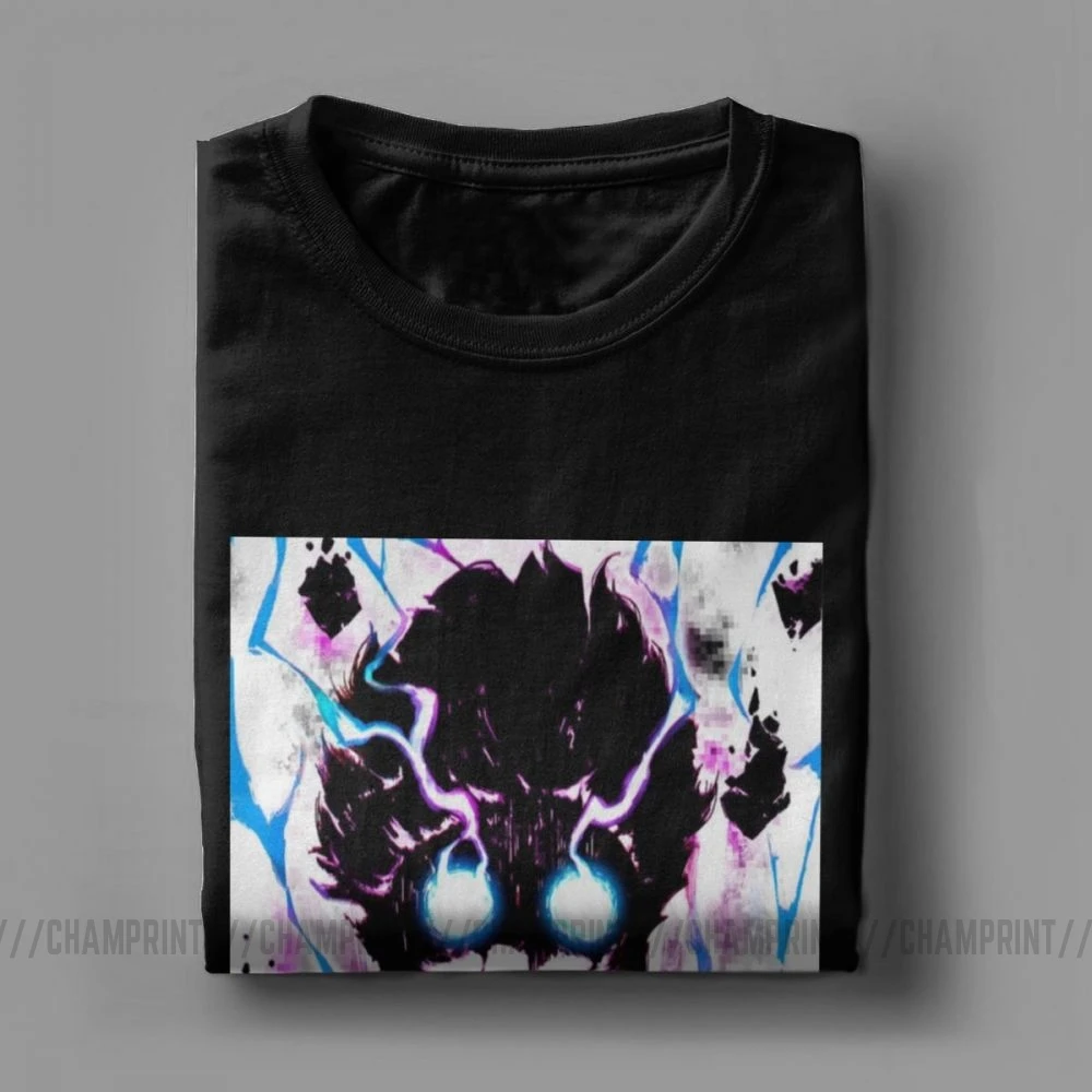 Mob Psycho 100 футболка для мужчин хипстер Чистый хлопок футболки с круглым вырезом