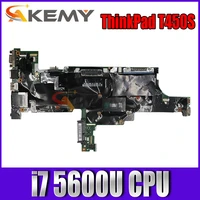 for lenovo thinkpad t450s laptop motherboard aimt1 nm a301 with cpu i7 5600u fru 00ht756 00ht758 100 test work