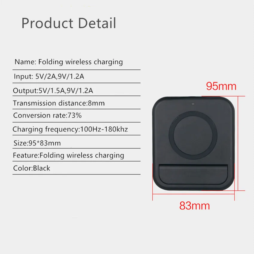 Беспроводная зарядная станция Qi базовое индукционное зарядное устройство для
