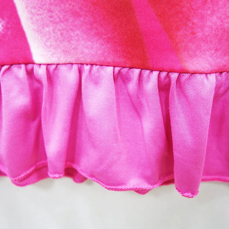 Платье с троллями для маленьких девочек вечерние платья из шелка Маком детская